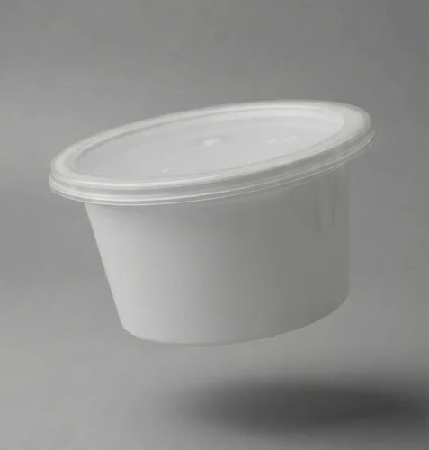 ظروف یکبار مصرف لبنیاتی چیست؟ راهنمای انتخاب ظرف مناسب 300ml white disposable plastic container 500x500